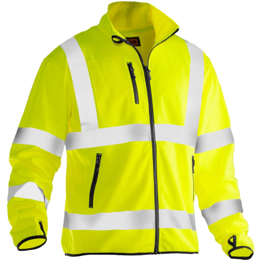 Softshell Light Jacka Varsel 5101 Practical Gul Jobman XXXL