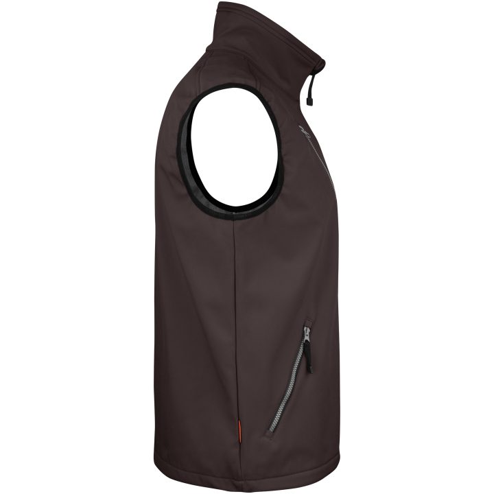 Softshell Light Väst 7502 Practical Brun Jobman XXXL – bild 4