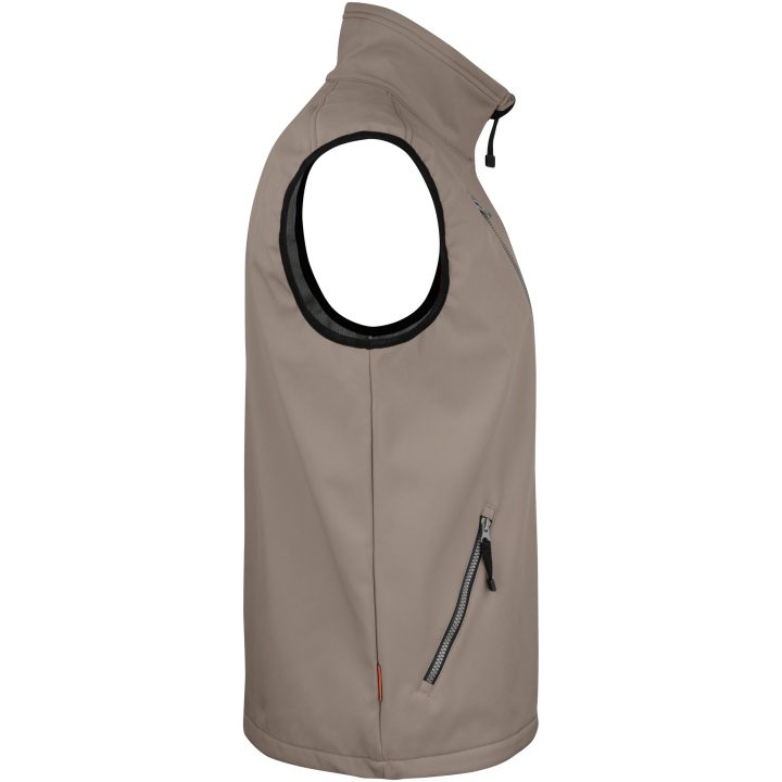 Softshell Light Väst 7502 Practical Khaki Jobman XXXL – bild 4