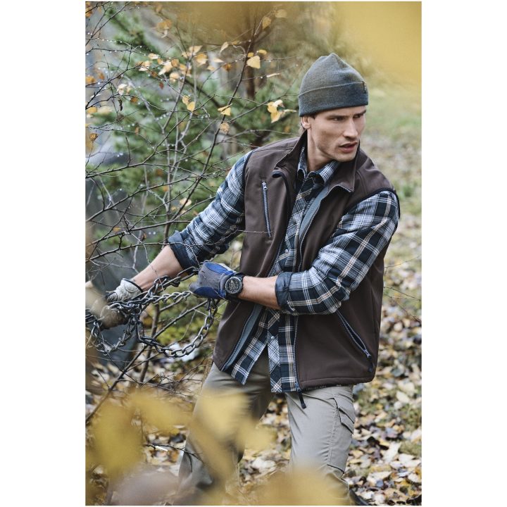 Softshell Light Väst 7502 Practical Khaki Jobman XXXL – bild 5