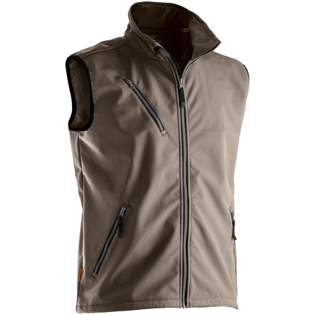 Softshell Light Väst 7502 Practical Khaki Jobman XXXL