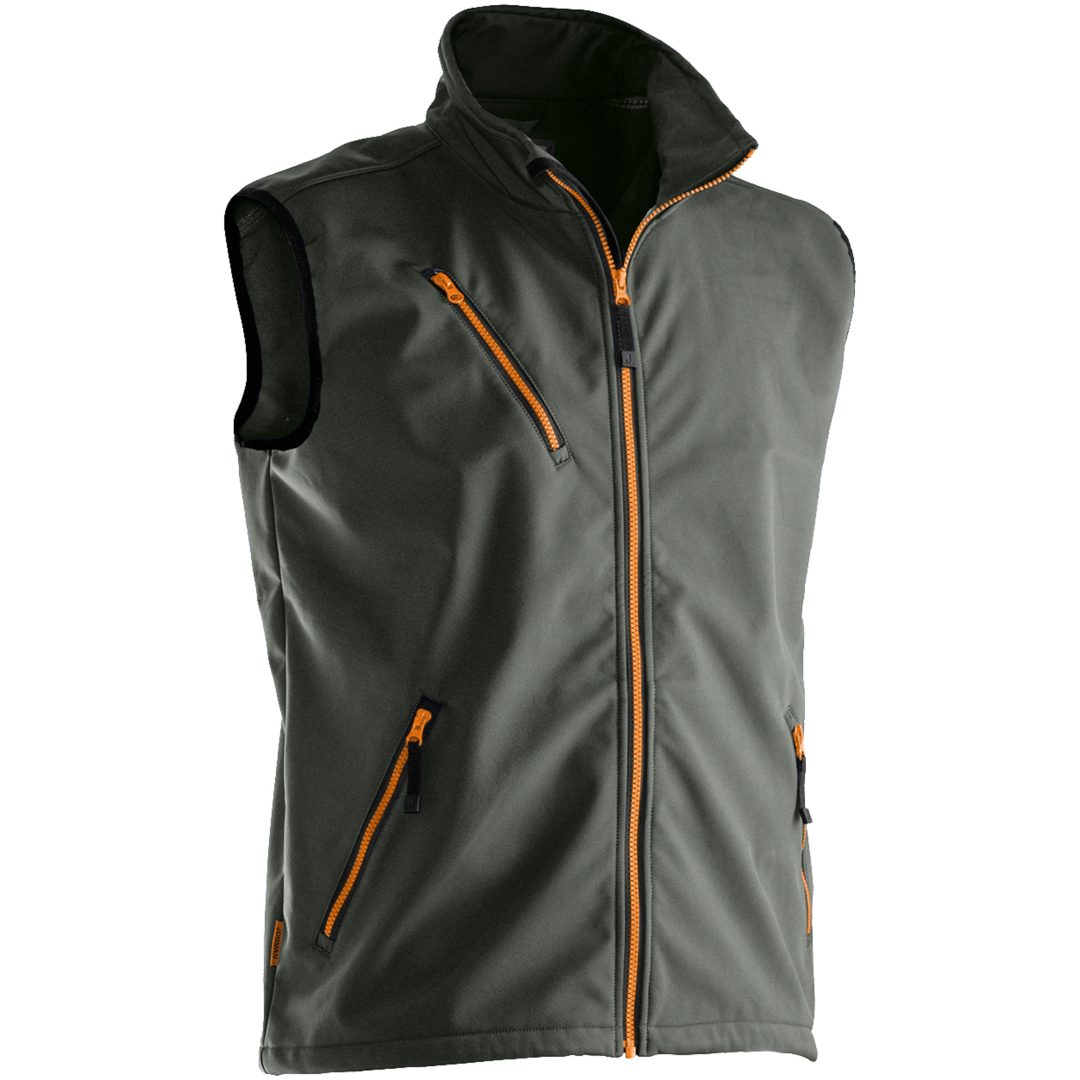 Softshell Light Väst 7502 Practical Mörkgrå Jobman XXXL