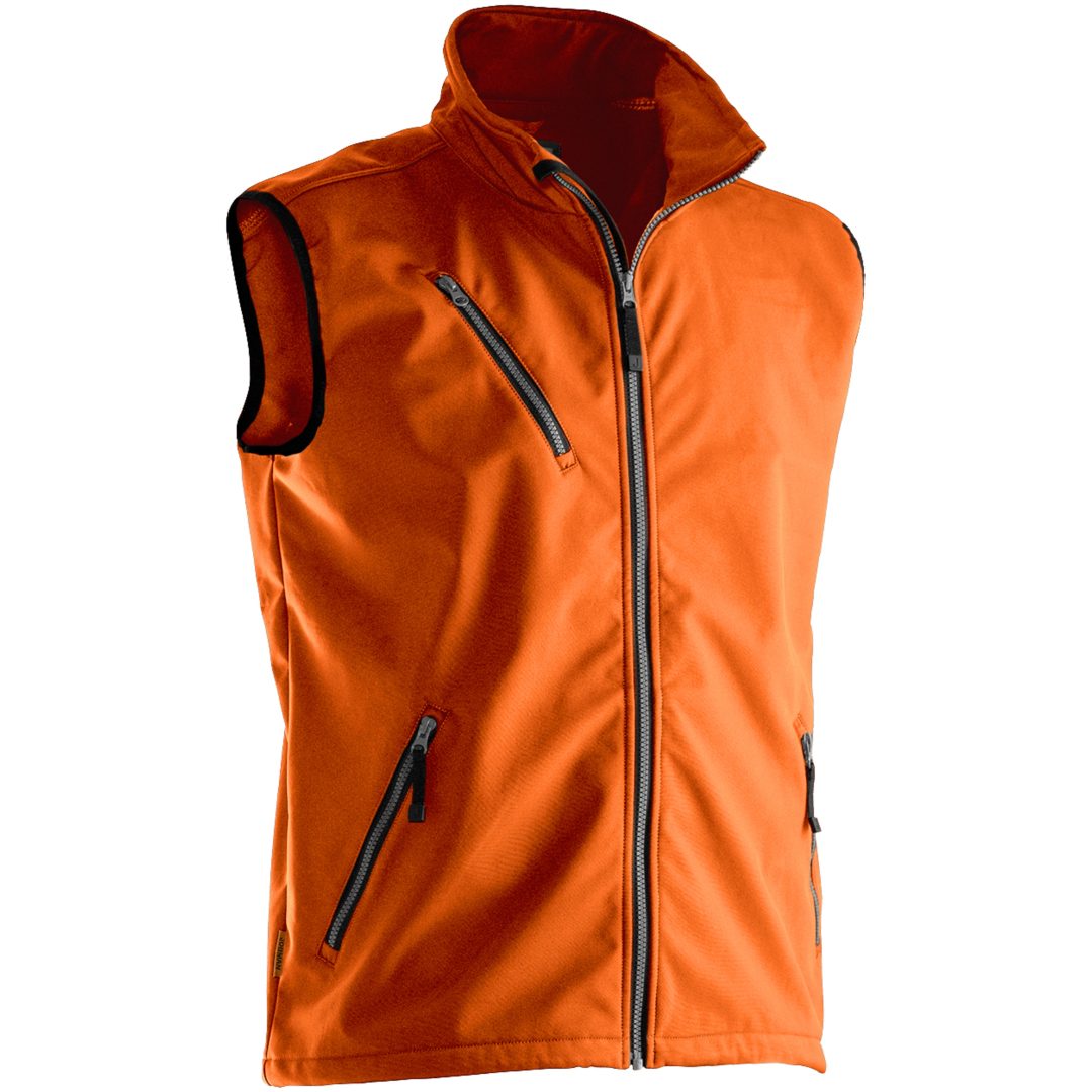Softshell Light Väst 7502 Practical Orange Jobman XXXL