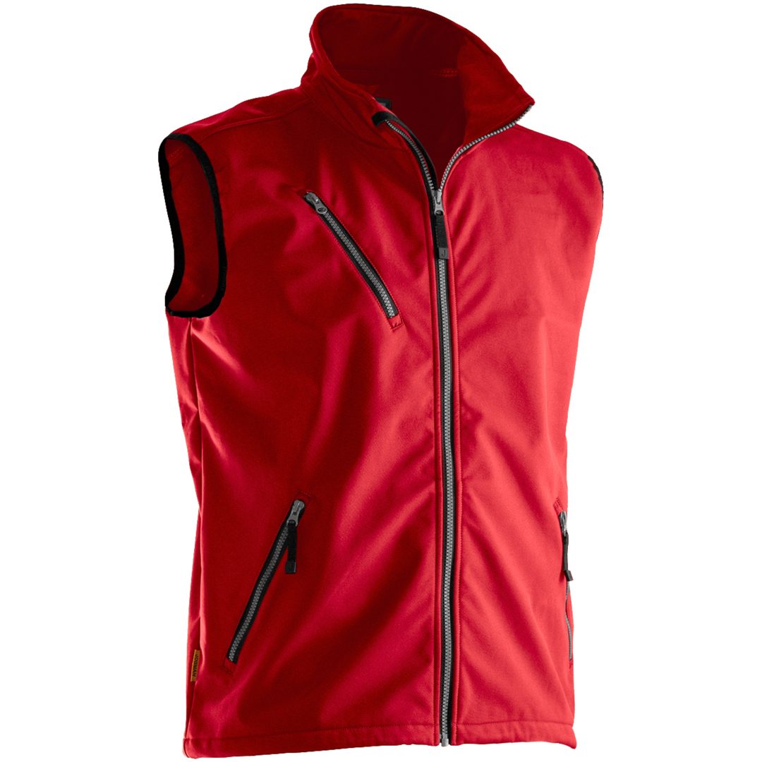 Softshell Light Väst 7502 Practical Röd Jobman XXXL