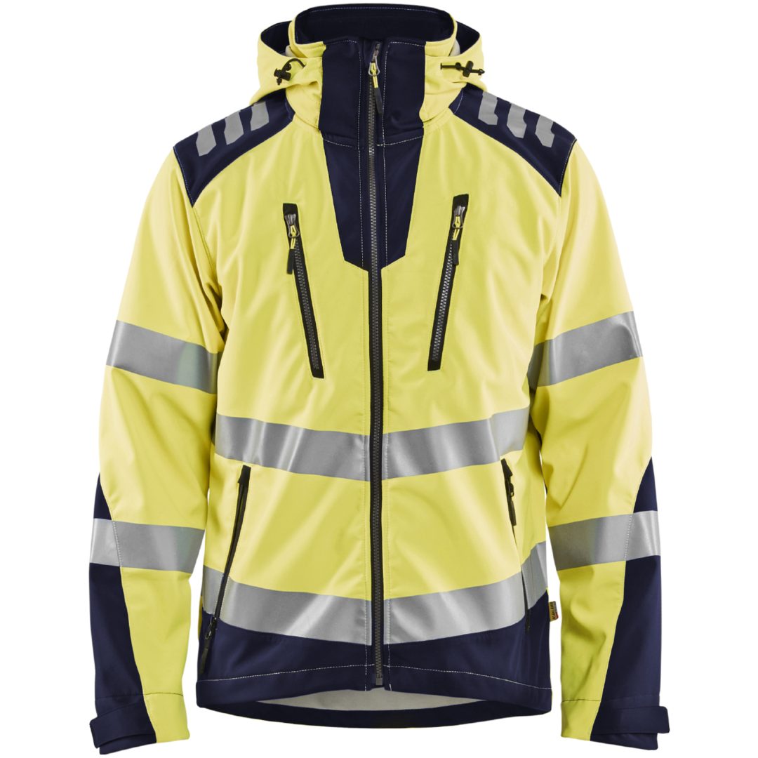 Softshelljacka 44912513 Hivisgul / Marin BLÅKLÄDER JACKA 44912513 GUL/MARIN XS