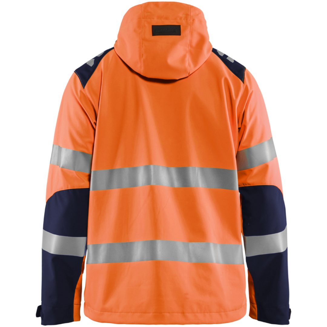 Softshelljacka 44912513 Hivisorange / Marin BLÅKLÄDER JACKA 44912513 ORANGE/MARIN XS – bild 3