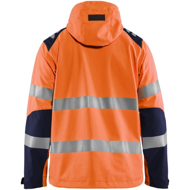 Softshelljacka 44912513 Hivisorange / Marin BLÅKLÄDER JACKA 44912513 ORANGE/MARIN XS – bild 3