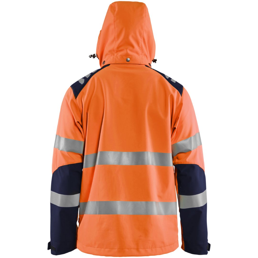Softshelljacka 44912513 Hivisorange / Marin BLÅKLÄDER JACKA 44912513 ORANGE/MARIN XS – bild 2