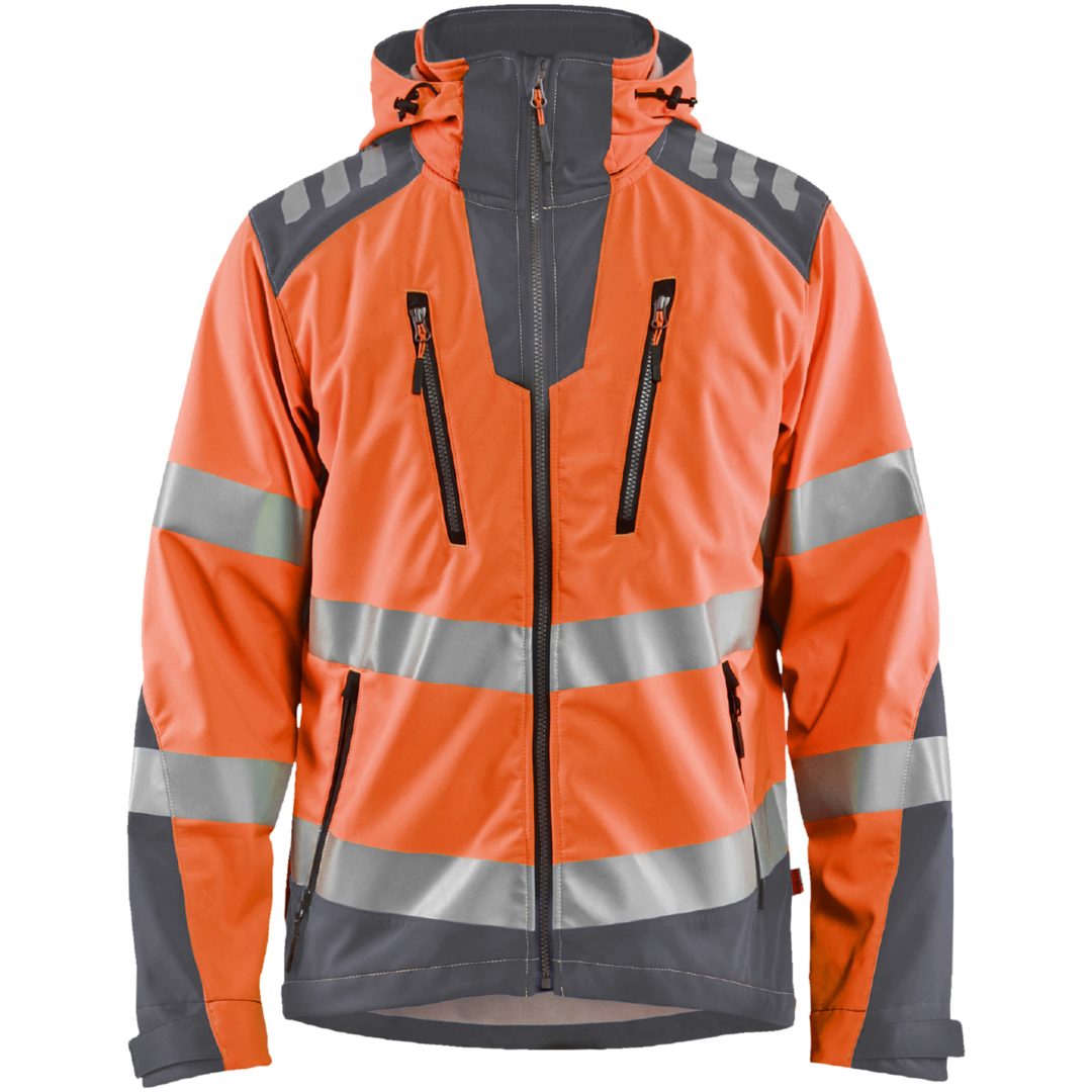 Softshelljacka 44912513 Orange / Grå BLÅKLÄDER JACKA 44912513 ORANGE/GRÅ XS