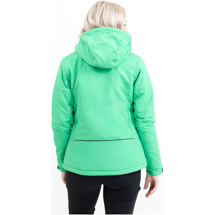 Softshelljacka Dam Overlanding Klargrön Printer Essentials XS – bild 3