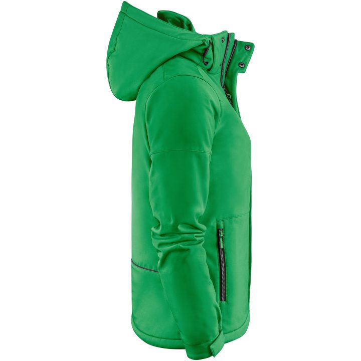 Softshelljacka Dam Overlanding Klargrön Printer Essentials XS – bild 8