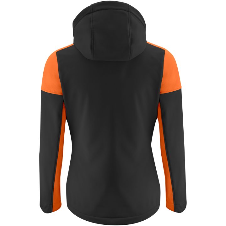 Softshelljacka Dam Prime Svart/orange Printer PRIME 3XL – bild 2