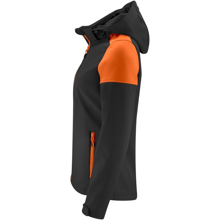 Softshelljacka Dam Prime Svart/orange Printer PRIME 3XL – bild 3