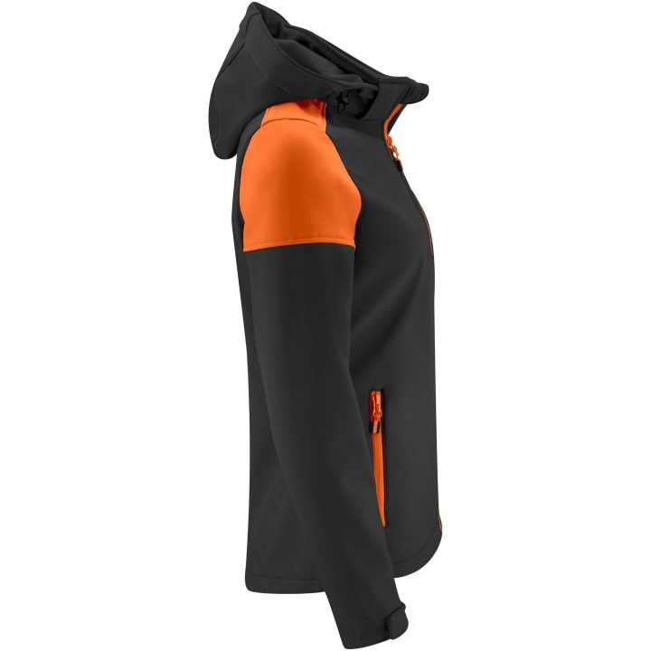 Softshelljacka Dam Prime Svart/orange Printer PRIME 3XL – bild 4