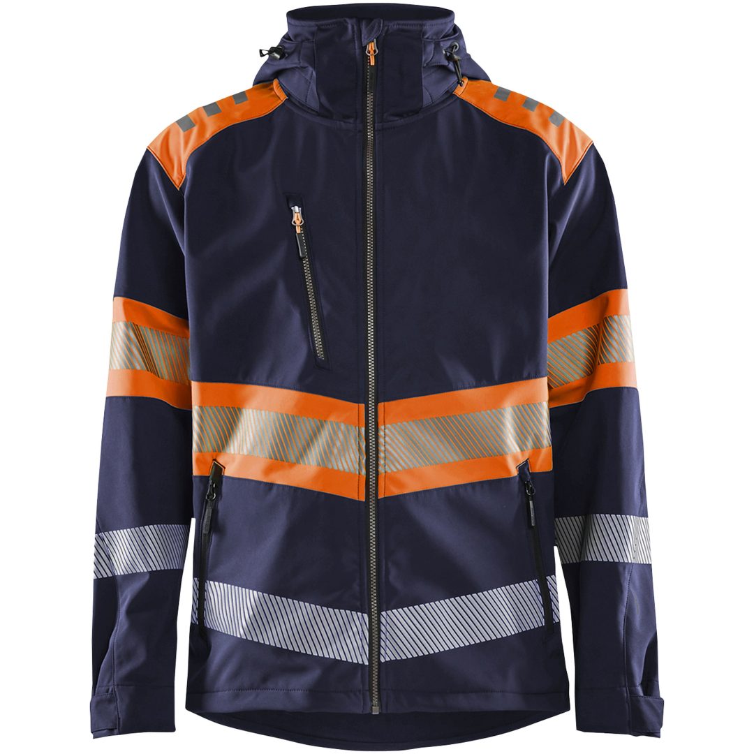 Softshelljacka Marin/hivisorange 44942513 Blåkläder XS
