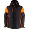 Softshelljacka Padded Svart/orange Printer PRIME s – miniatyr 5