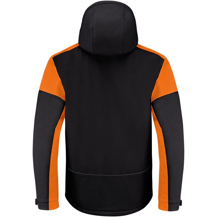 Softshelljacka Padded Svart/orange Printer PRIME s – bild 7