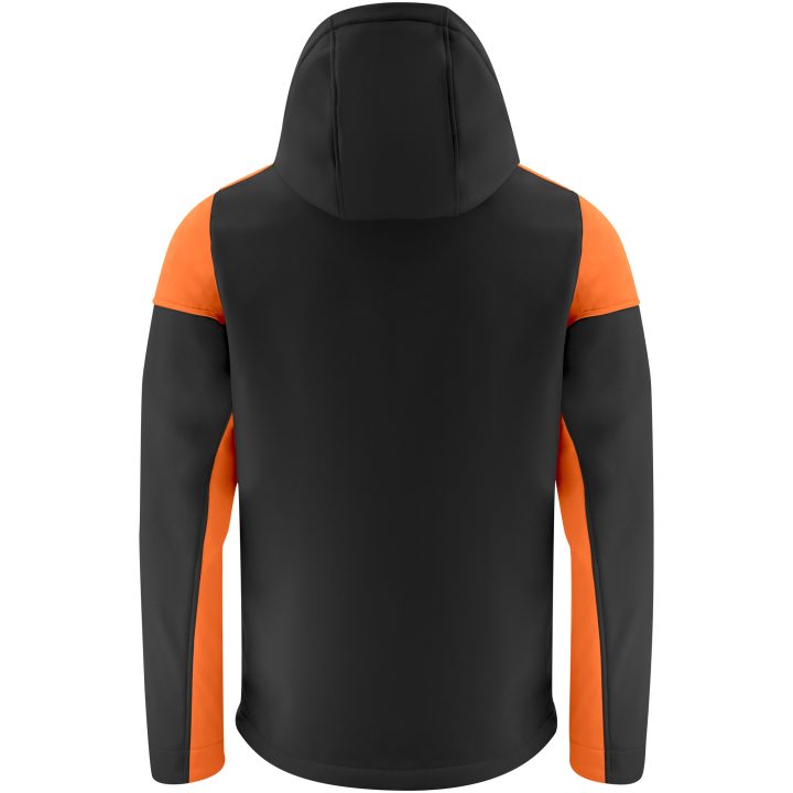 Softshelljacka Prime Svart/orange Printer PRIME s – bild 2