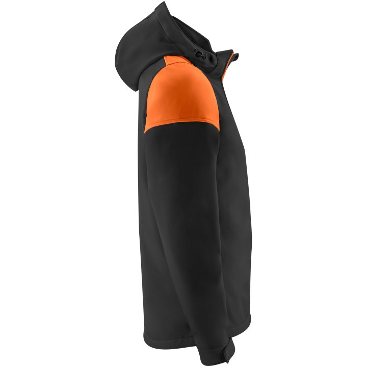 Softshelljacka Prime Svart/orange Printer PRIME s – bild 4