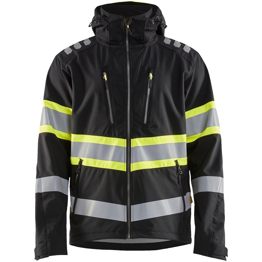 Softshelljacka Svart/hivisgul 44942513 Blåkläder JACKET 44942513 BLACK/YELL XS