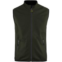 Softshellväst Svart/grön 38502516 Blåkläder