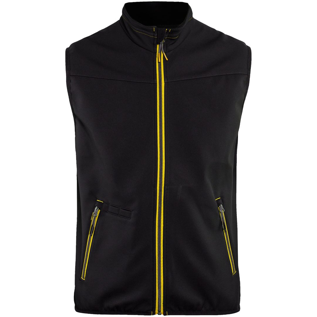 Softshellväst Svart/hivisgul 38502516 Blåkläder XS