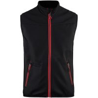 Softshellväst Svart/röd 38502516 Blåkläder