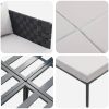 Solbädd med Kuddar 2-Person Anthracite Stål vidaXL 115 x 153 x 69.5 cm – miniatyr 9