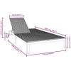 Solbädd med Kuddar och Hjul för 2 Personer Brun Poly Rattan vidaXL 200 x 109 x 28 cm – miniatyr 10