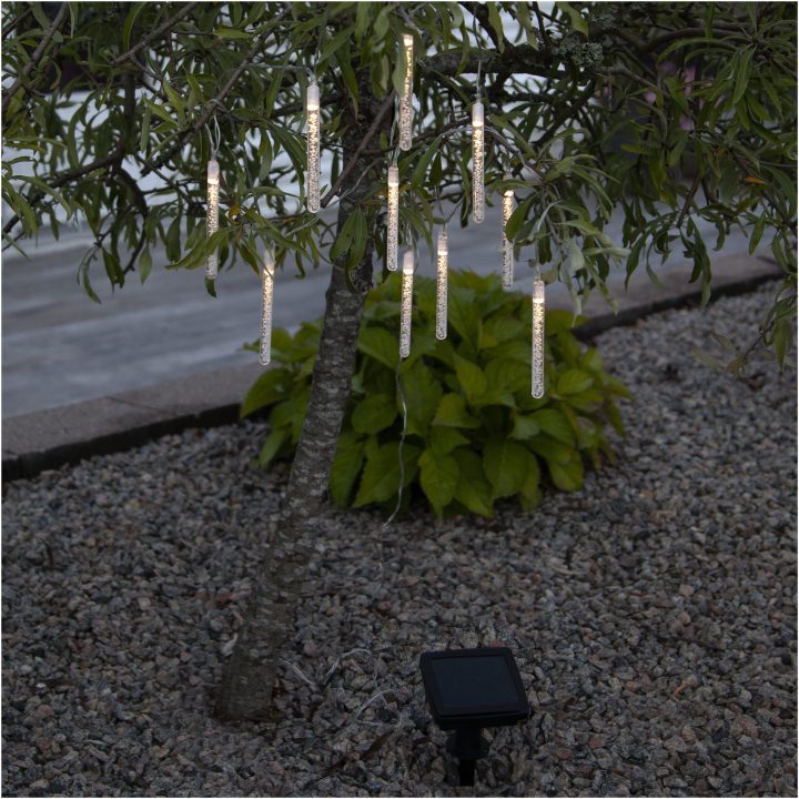 Solcells-ljusslinga Bubbly Light-chain Transparent Star Trading – bild 5