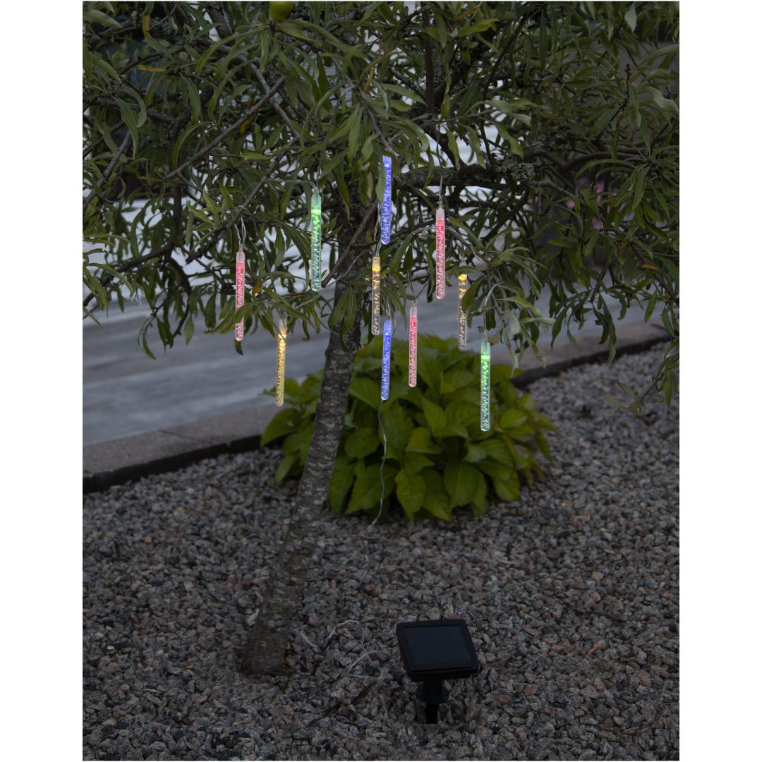 Solcells-ljusslinga Bubbly Light-chain Transparent Star Trading – bild 5