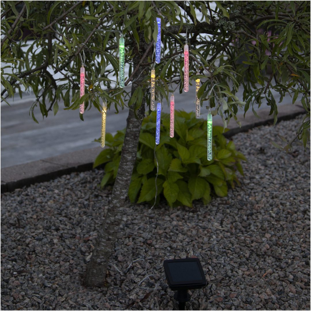 Solcells-ljusslinga Bubbly Light-chain Transparent Star Trading – bild 4