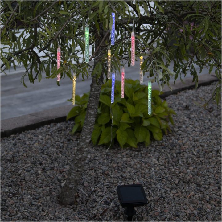 Solcells-ljusslinga Bubbly Light-chain Transparent Star Trading – bild 4