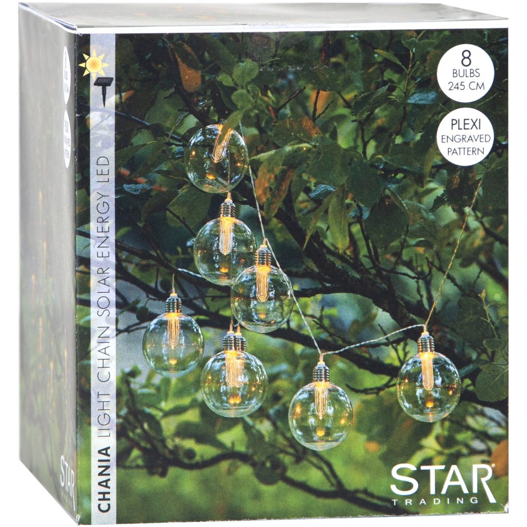 Solcells-ljusslinga Chania Transparent Star Trading – bild 2
