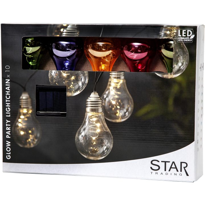 Solcells-ljusslinga Glow Multi Star Trading – bild 3