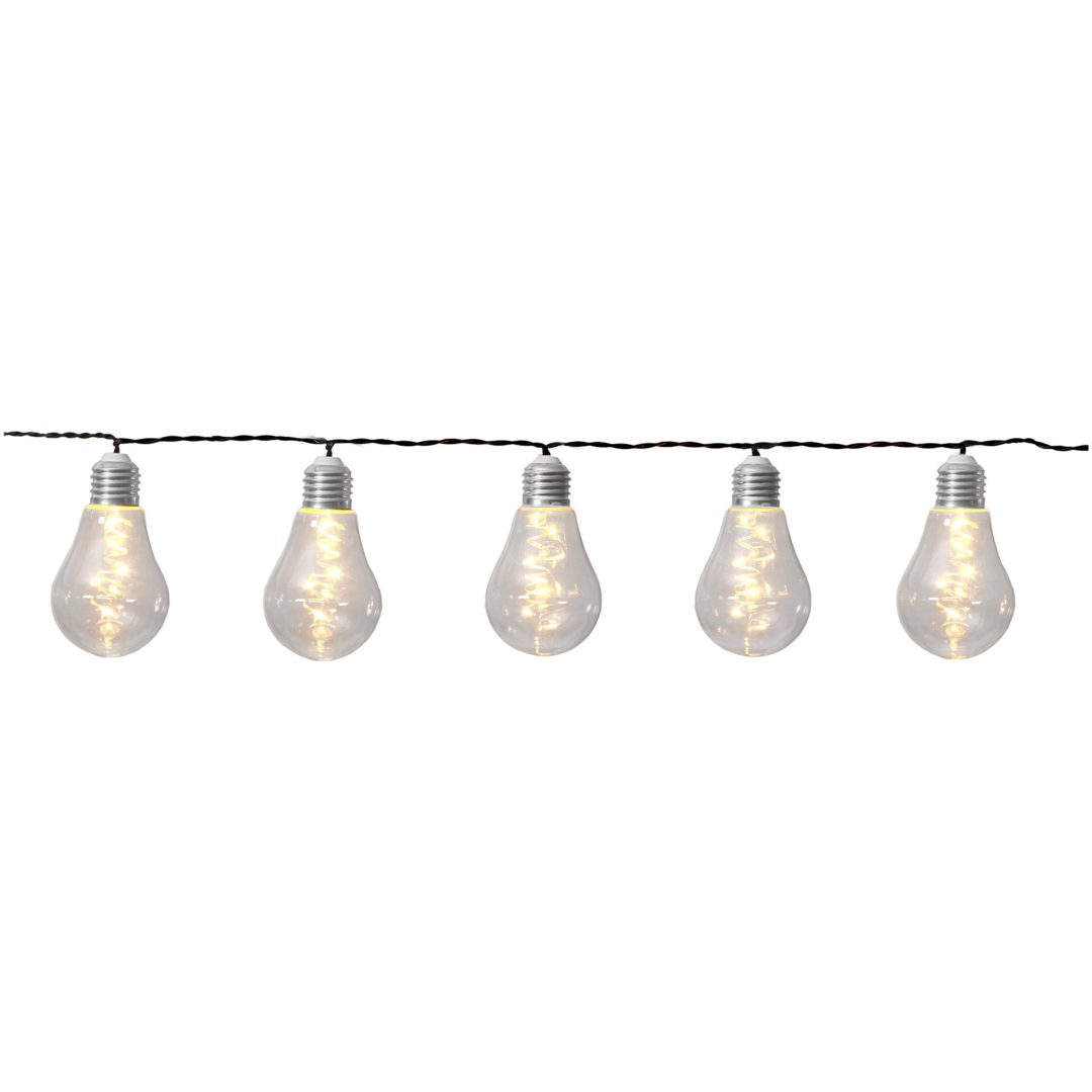 Solcells-ljusslinga Glow Transparent Star Trading