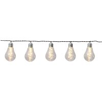 Solcells-ljusslinga Glow Transparent Star Trading