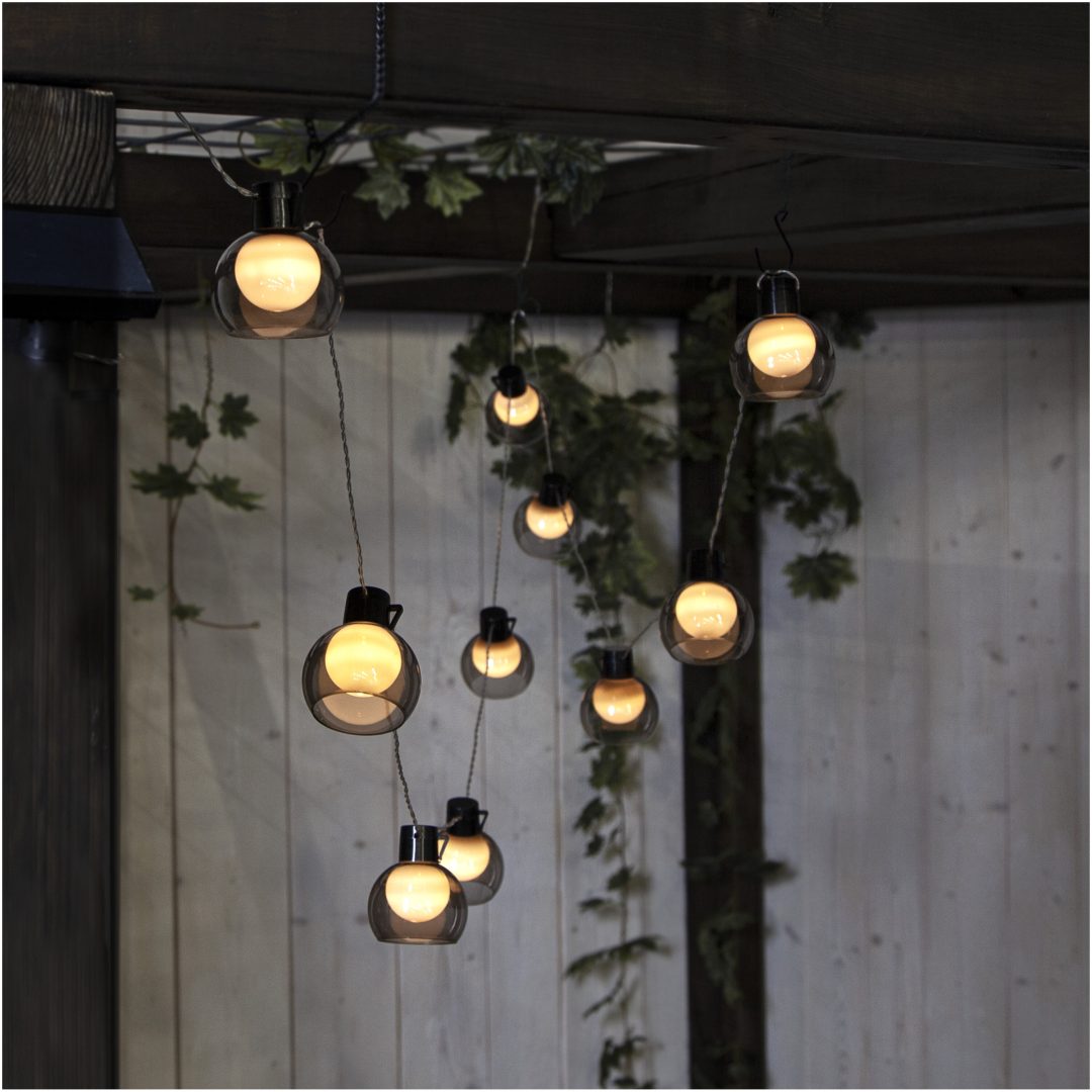 Solcells-ljusslinga Smoky Transparent Star Trading – bild 6