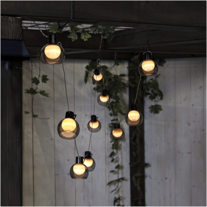 Solcells-ljusslinga Smoky Transparent Star Trading – bild 6