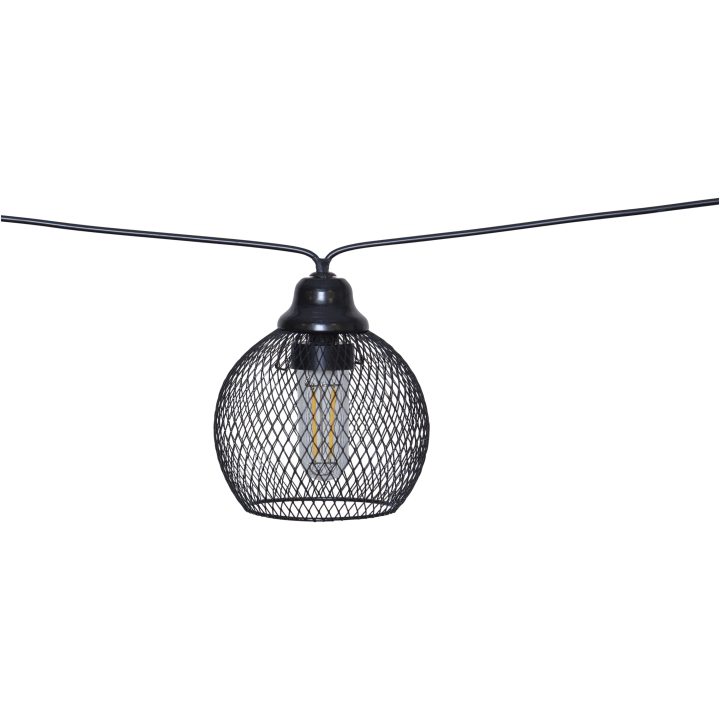 Solcells-ljusslinga Sunlight - 8 light Svart Star Trading – bild 6
