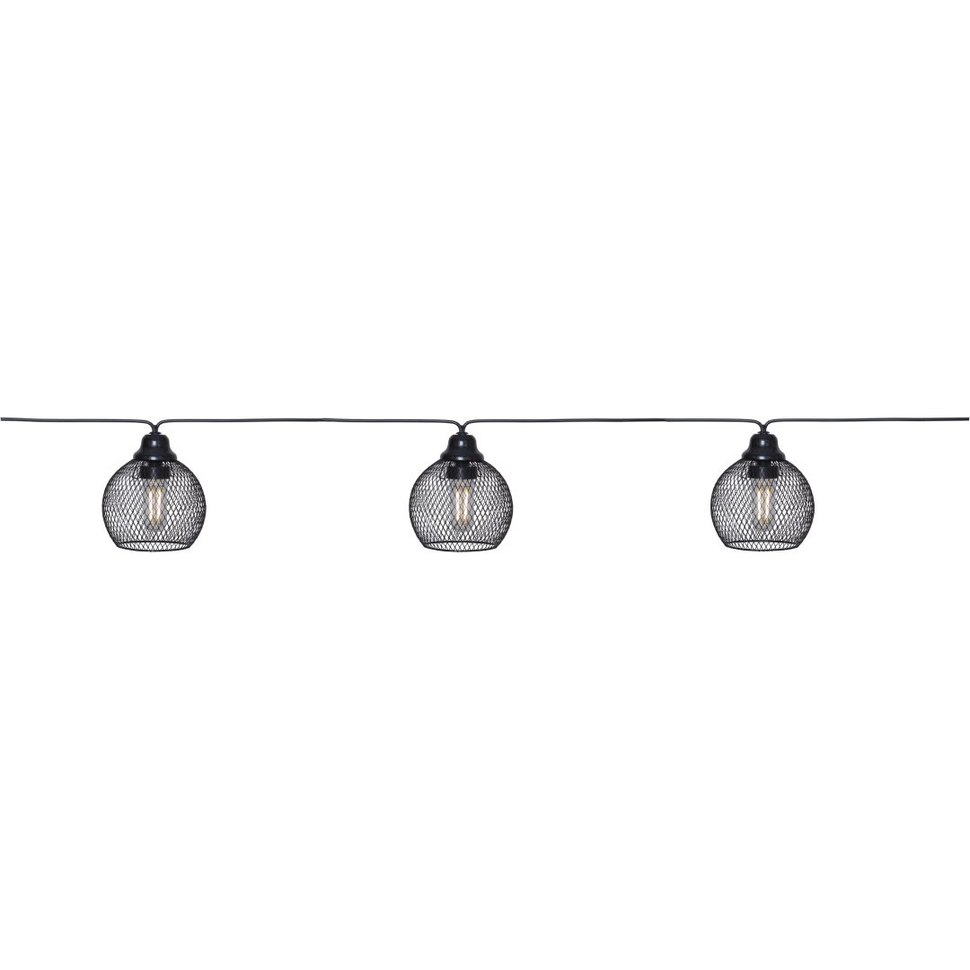 Solcells-ljusslinga Sunlight - 8 light Svart Star Trading – bild 7