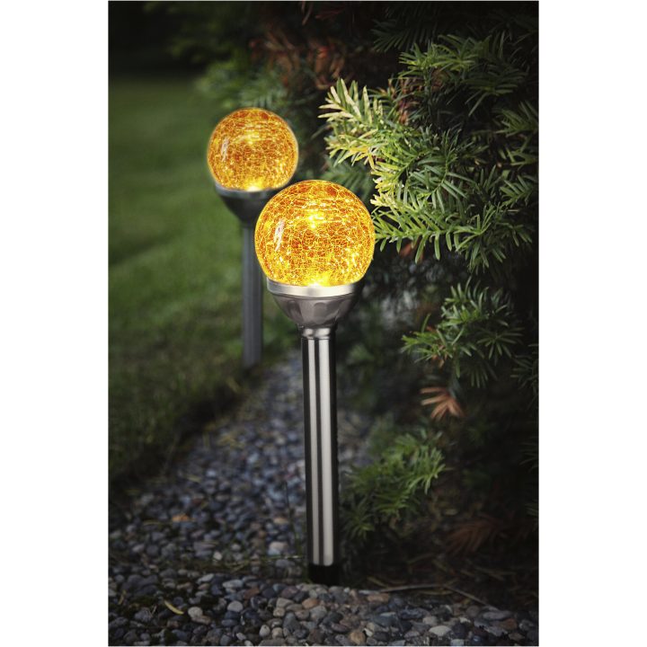 Solcells-pollare 2-p Roma Amber Star Trading – bild 7