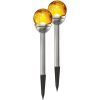 Solcells-pollare 2-p Roma Amber Star Trading – miniatyr 1
