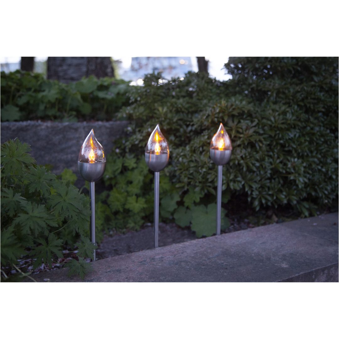 Solcells-pollare 3-p Olympus Silver Star Trading – bild 7