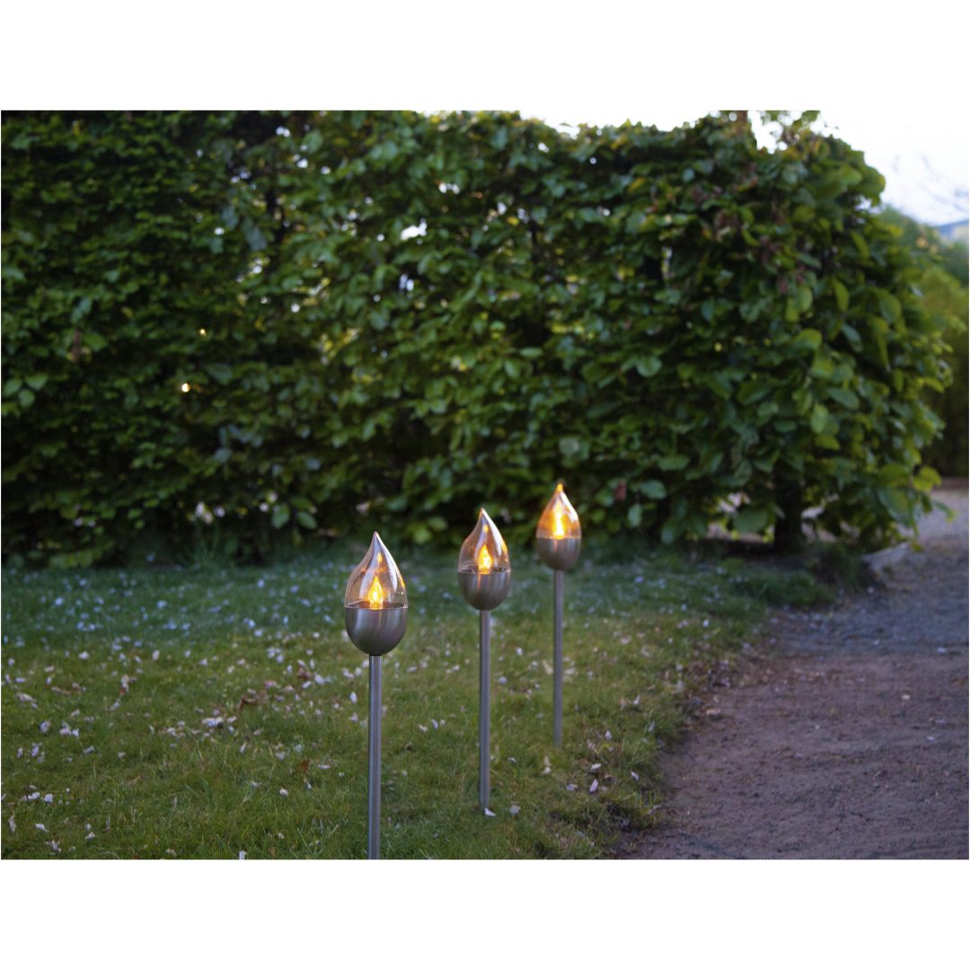 Solcells-pollare 3-p Olympus Silver Star Trading – bild 5