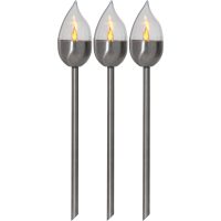 Solcells-pollare 3-p Olympus Silver Star Trading