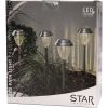 Solcells-pollare 4-p Palma Silver Star Trading – miniatyr 3