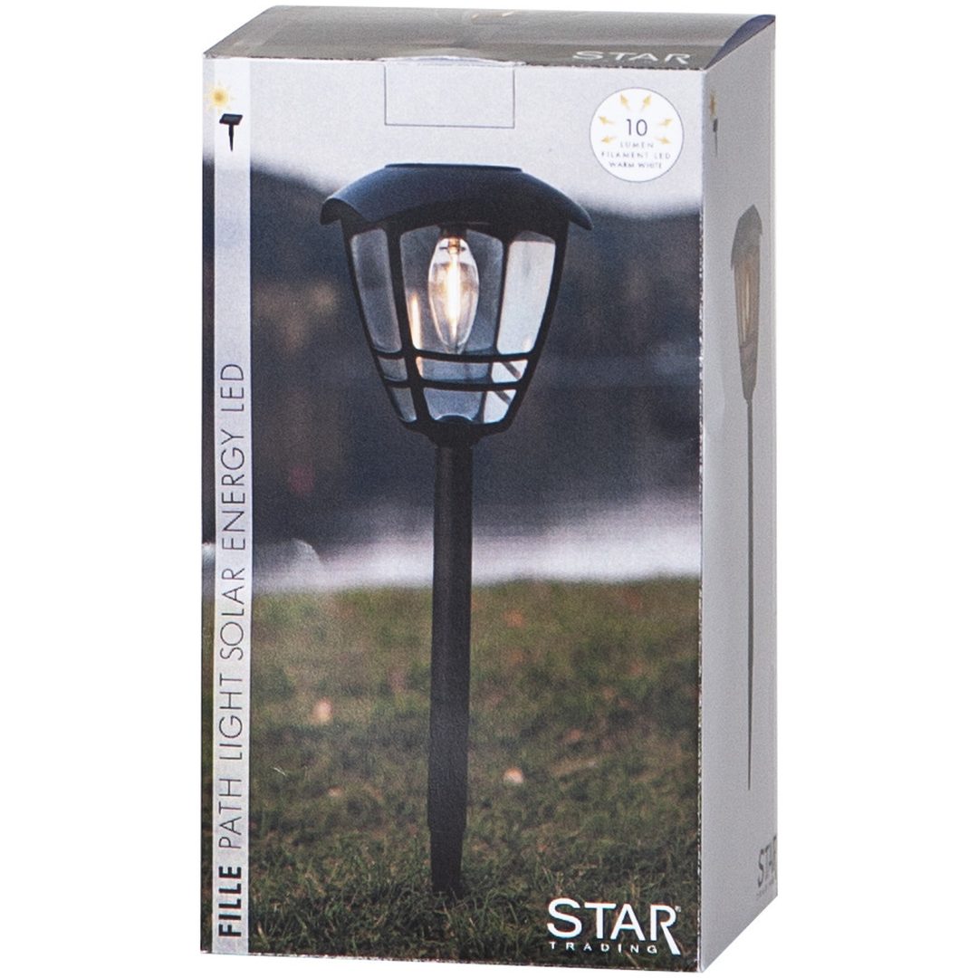 Solcells-pollare Felix Svart Star Trading – bild 3