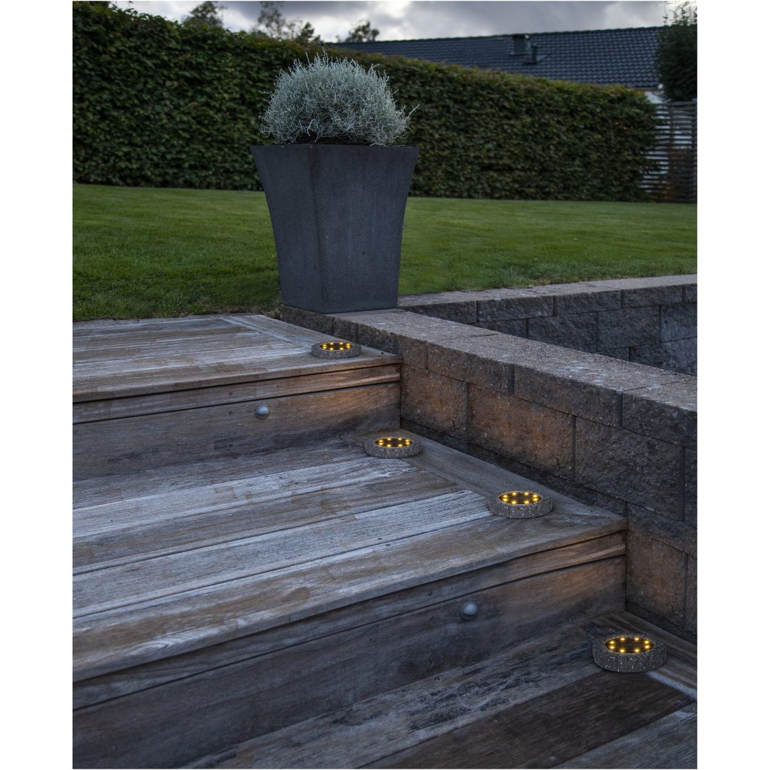 Solcells-spotlight 2-p Lawnlight Grå Star Trading