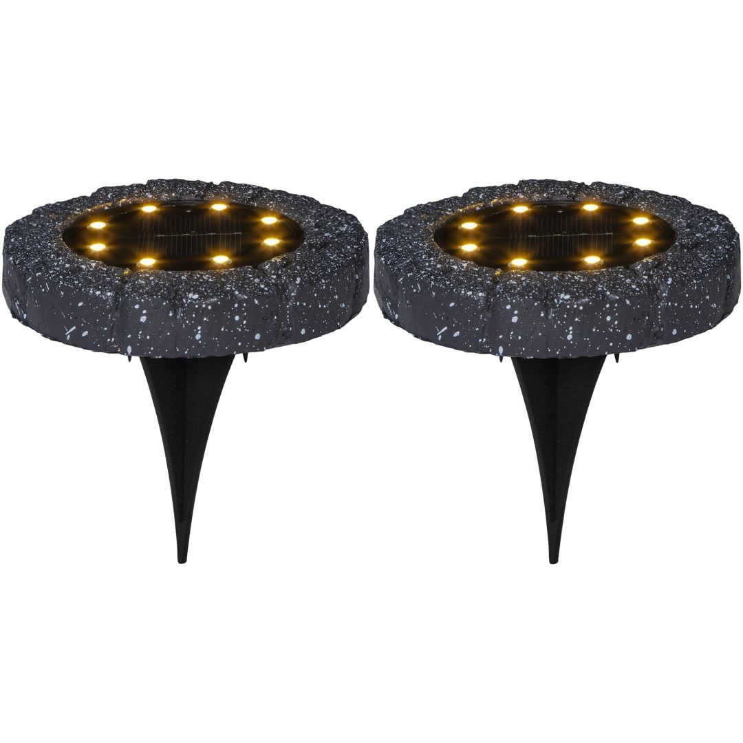 Solcells-spotlight 2-p Lawnlight Grå Star Trading – bild 8